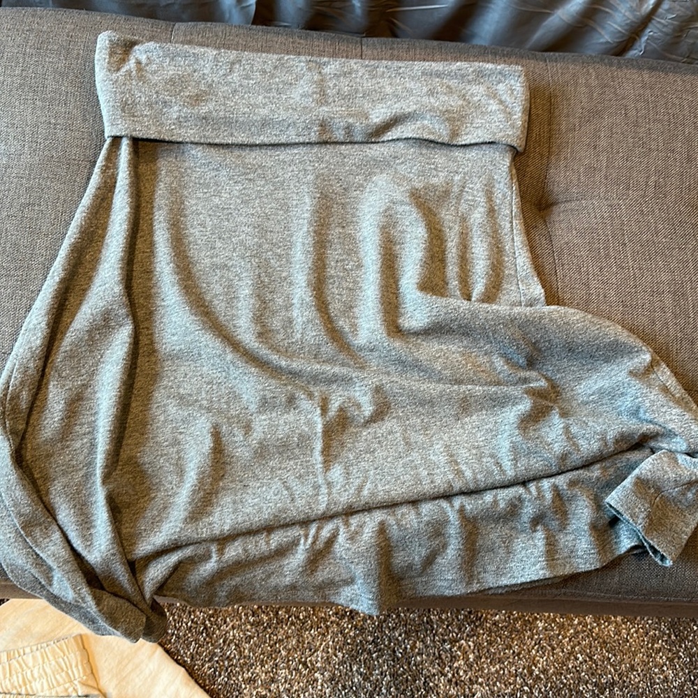 Old Navy Gray Midi Skirt